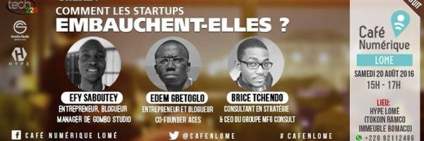 Affiche de l'événément Café Numérique Lomé startups